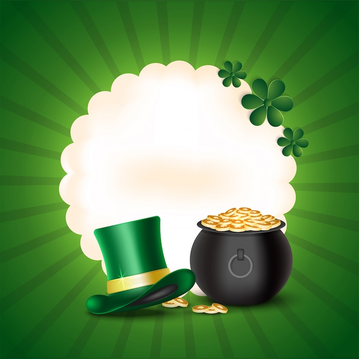 Vektor st. patrick&#39;s day feier hintergrund.
