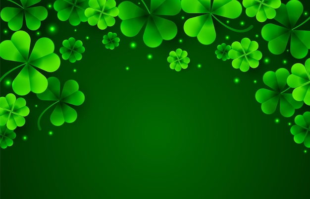 St. Patrick's Day Klee Hintergrund