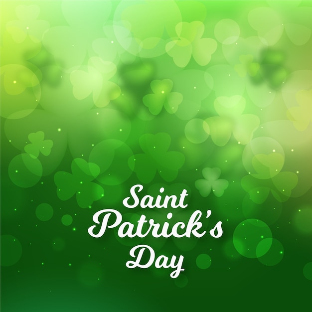 St patrick tag verwischte hintergrund- und kopienraum