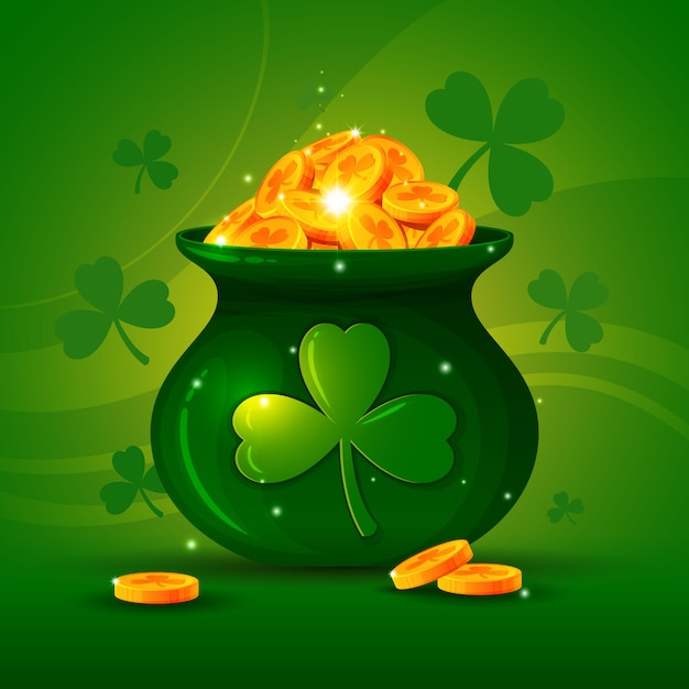 St.patricks day münzglas