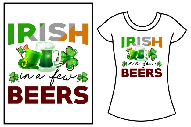 St. patricks day typographie svg t-shirt-design