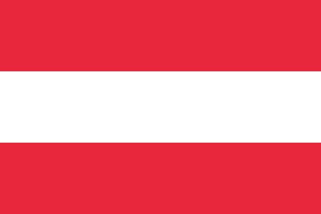 Vektor staatsflagge österreichs