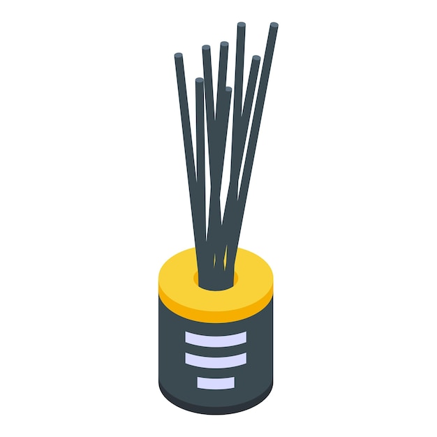 Stäbchen-Diffusor-Symbol Isometrisches Stäbchen-Diffusor-Vektorsymbol für Webdesign isoliert auf weißem Hintergrund