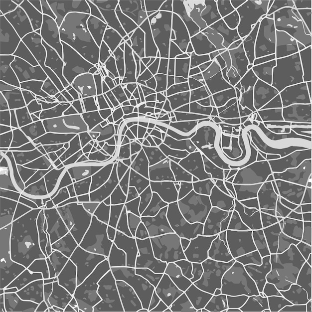 Städtischer stadtplan von london vereinigtes königreich vektorillustration
