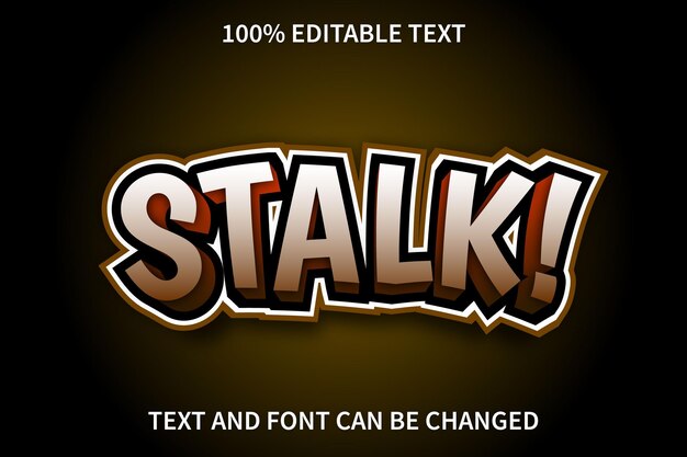 Stalk Bearbeitbarer Texteffekt Moderner Stil