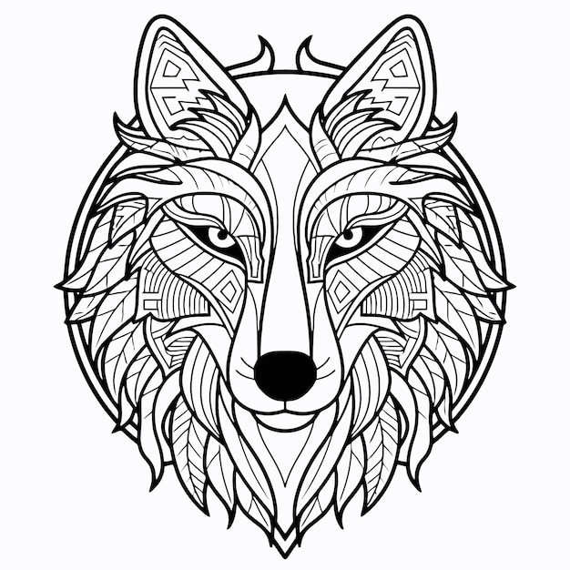 Stammes-wolf-ornament