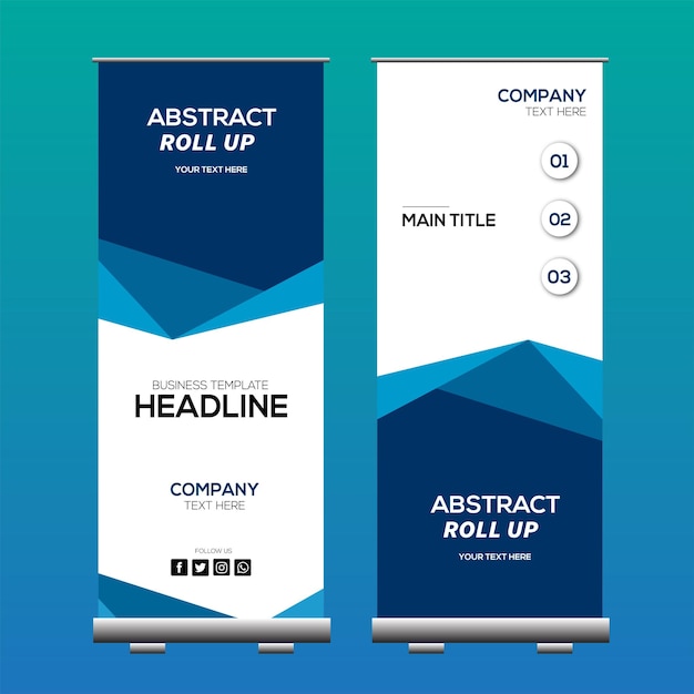 Vektor stand-up-banner-vorlage