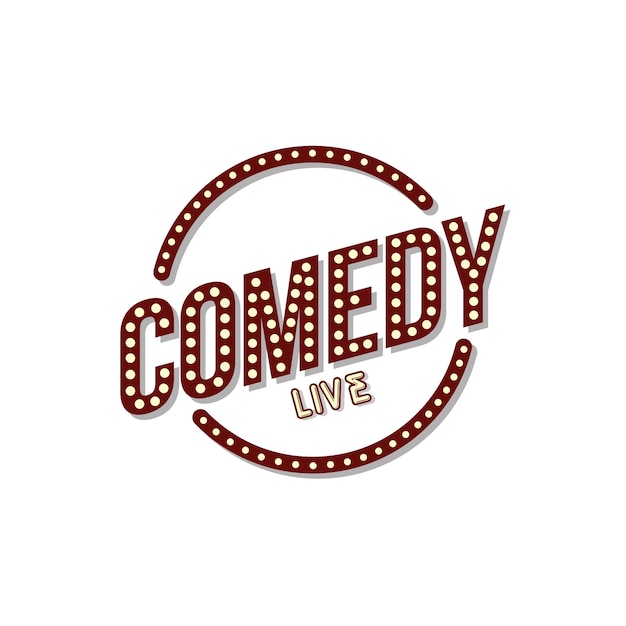 Stand-up-comedy leuchtreklame lampe