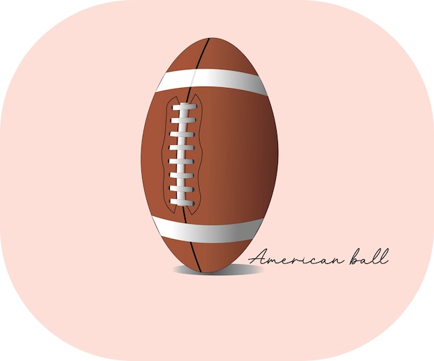 Standard-ballsportillustration des amerikanischen fußballs