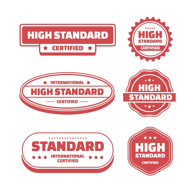 Standard-Briefmarkensammlung im flachen Design