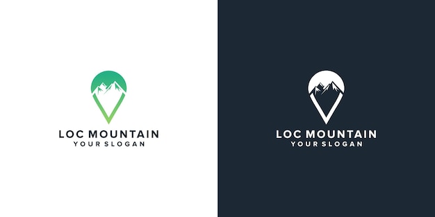 Standort berg logo-design