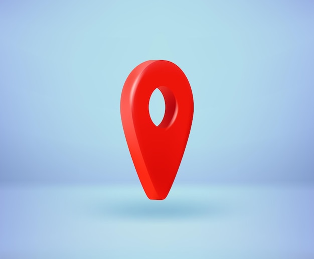 Standort-Pin-Ikonen Illustration 3D-Vektor-Illustration