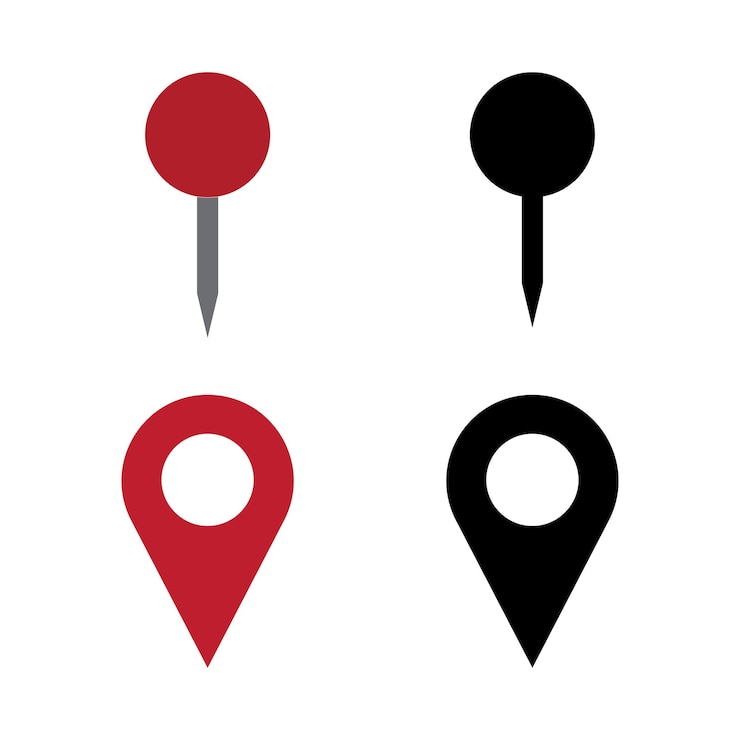 Vektor standort-punkt-symbol