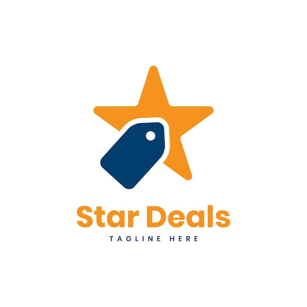 Vektor star-deal-logo kreative moderne konzept-design-vektorvorlage