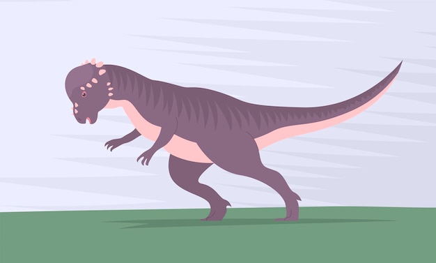 Starke pachycephalosaurier-dinosaurier greifen mit einem kopfschlag an
