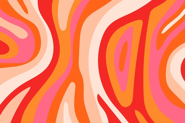 Starker psychedelischer Hintergrund mit buntem Design