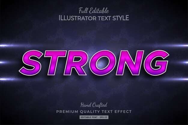 Starker textstil-effekt premium