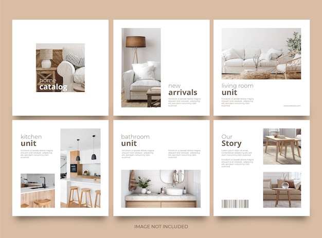 Startseite Katalog Social Media Instagram Post Banner Vorlage