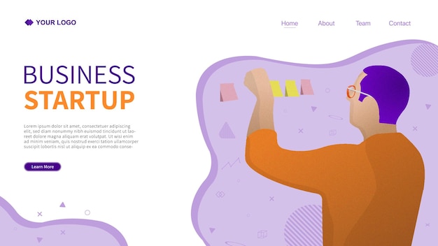 Startup-landing-page-vorlage