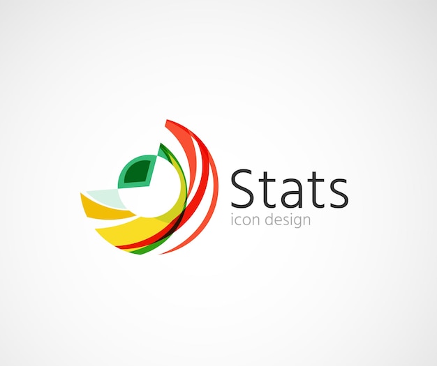 Statistik-Firmenlogo-Design Vektor-Illustration