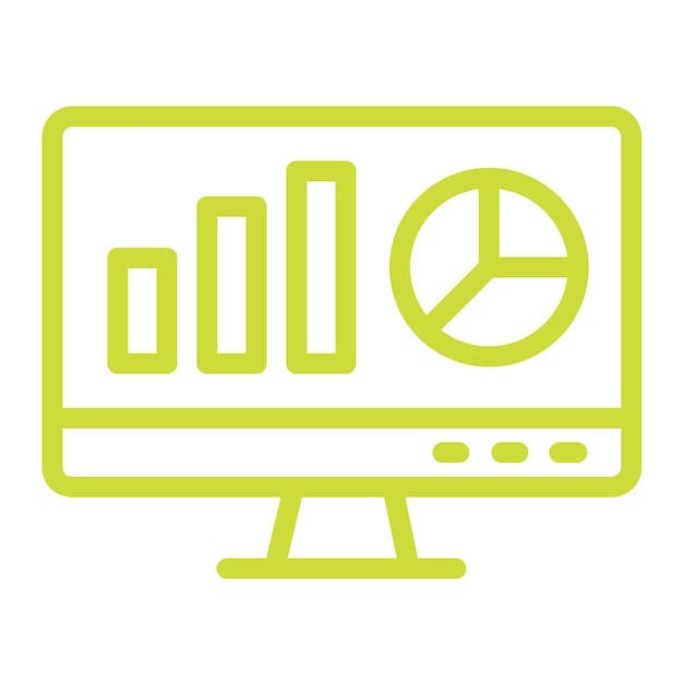 Statistikbericht Vektor-Ikonen-Design-Illustration