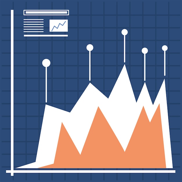 Vektor statistikdiagramm in der analyse