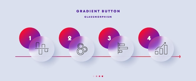 Vektor statistische diagramme setzen symbol diagramm statistiken infografiken balken kreisdiagramm rückgang wachstum pfeil datenanalyse geschäftskonzept glasmorphismus vektorliniensymbol für wirtschaft und werbung