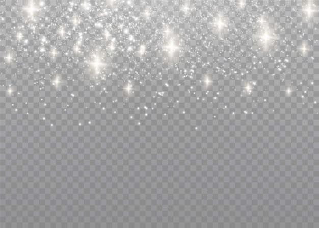 Staubfunken und goldene Sterne leuchten mit besonderem Licht.