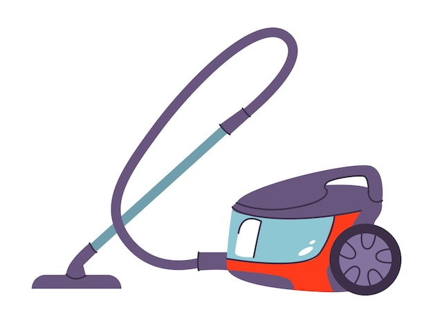 Staubsauger für die Hausreinigung. Vektor-Illustration