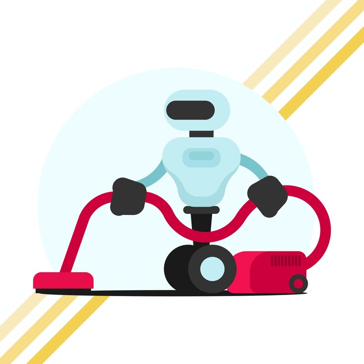 Vektor staubsaugerroboter