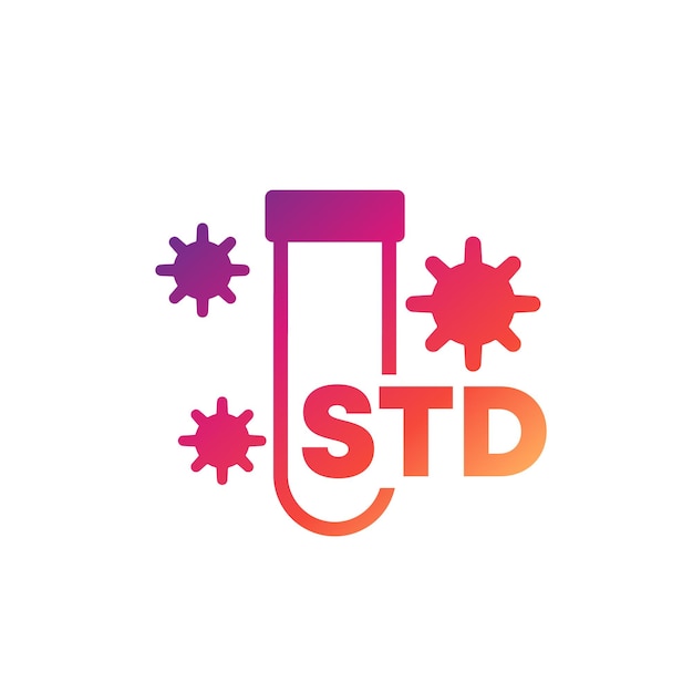 STD-Testikone auf Weiß