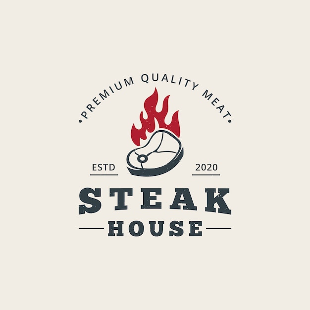 Steak house logo vorlage