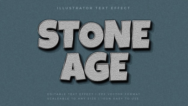 Stein Textur Silber Text Style Schrift Effekt