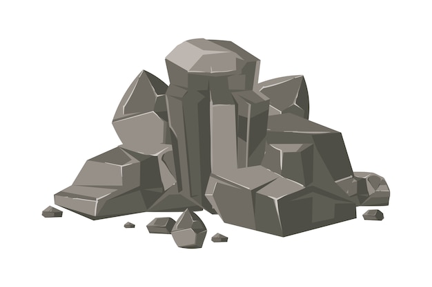 Steine ​​und Felsen Cartoon