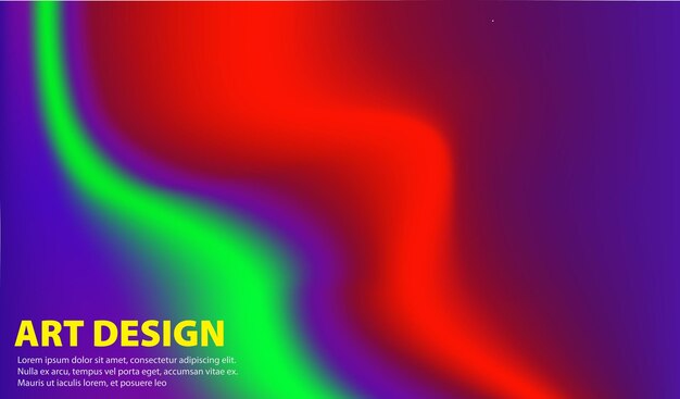 Vektor stellen sie einen abstrakten hintergrund mit farbverlauf und flüssiger und lebendiger farbe ein