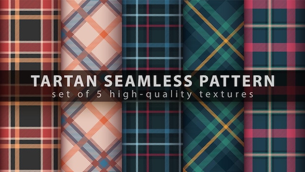 Stellen sie klassisches tartan nahtloses muster ein.