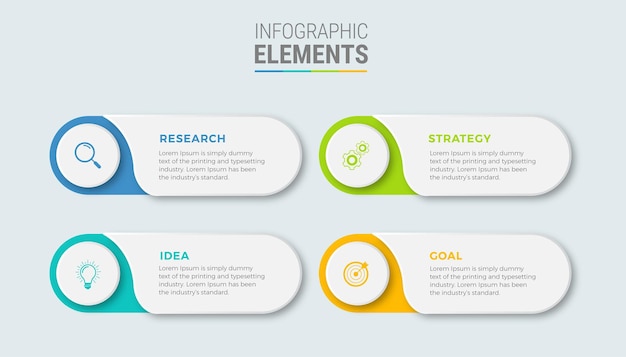 Vektor step-chart-business-infografik-design-flow-elemente