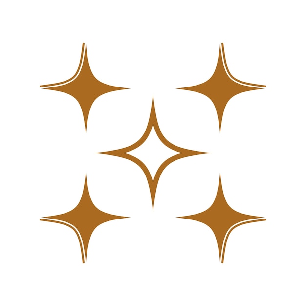 Stern-logo-illustrationsvektor und symboldesign