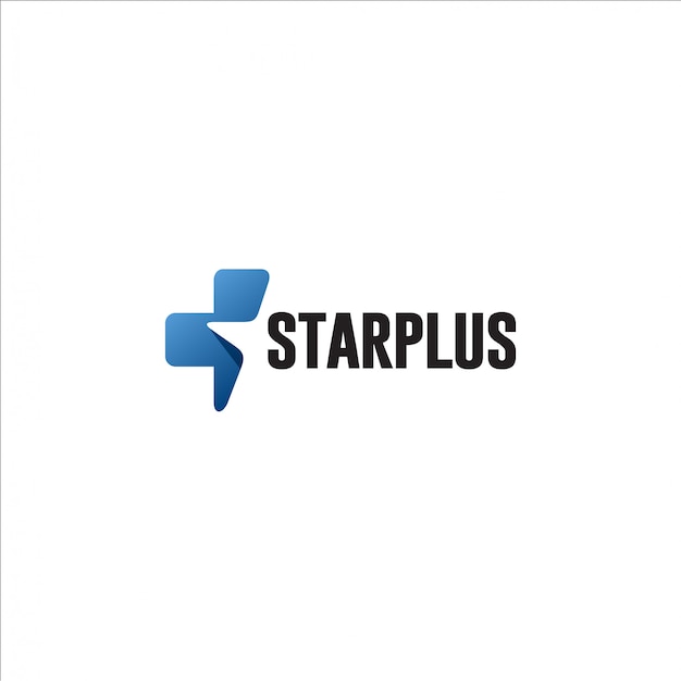 Stern plus logo-vorlage