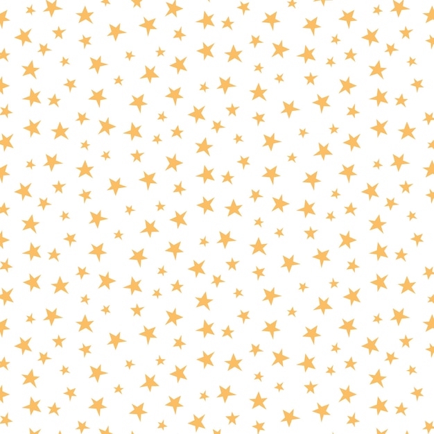 Sternenmuster auf transparentem hintergrund, nahtlose mustervektorgrafik für textilen hintergrund