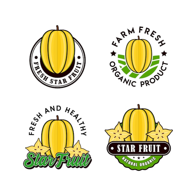 Sternfrucht-logo-design-kollektion