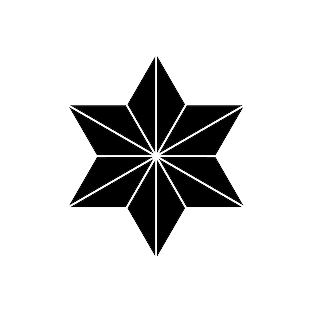 Sternzeichen im japanischen stil oder maruni-symbol