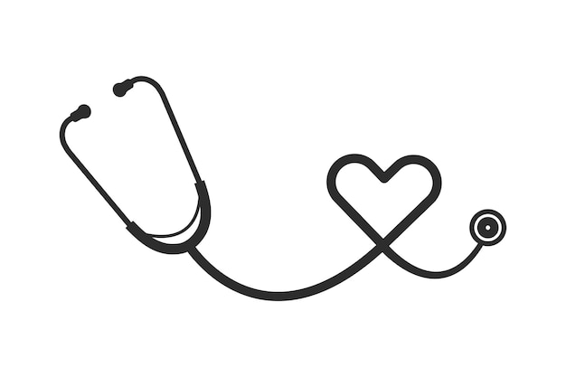 Stethoskop-Vektor Medizinische Werkzeuge Vektor-Stethoskop-Illustration Arzt Krankenschwester Gesundheit