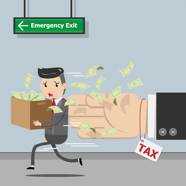 Steuerzahlung, staatliche Besteuerung, Berechnung der Steuer für die Steuerzeit