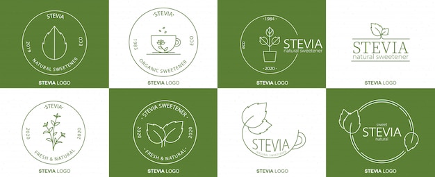 Stevia linear-badge-pack