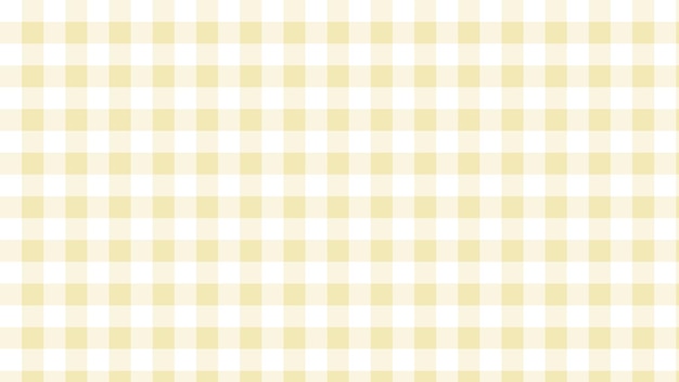 Ästhetische niedliche gelbe Gingham-Schachbrettkaro-Tartan-Musterhintergrund-Illustrationstapete