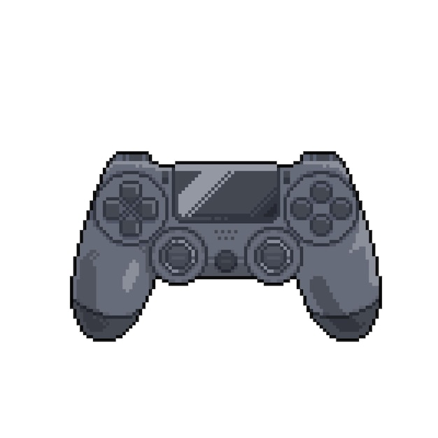 Stick-controller im pixel-art-stil