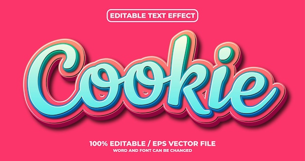 Stil des Cookie-Texteffekts