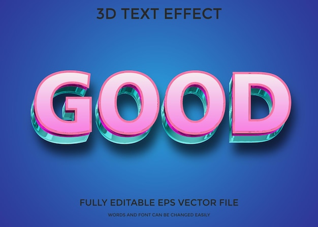 Stileffekt des Textes 3d