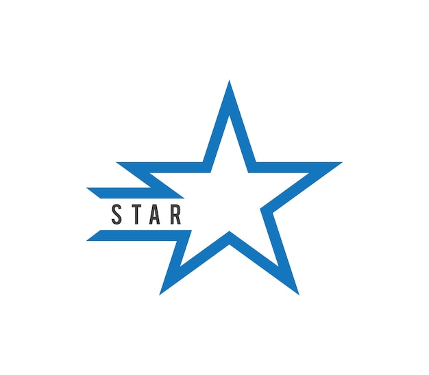 Vektor stilvolle stern-logo-design-vorlage